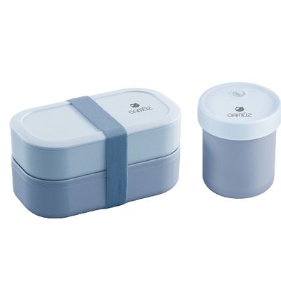 Non-Thermos Bamboo Fiber Bento Box BPA Free No Melamine Sustainable for Picnic Lunch