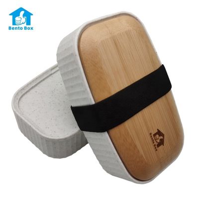 Food Kid-Friendly Yum Bento Lunch Box with Modern Curry and Picnic Double-Layer Bamboo Lid