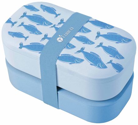 189.5*105*112.4 mm Double Layer Fridge BPA Free Food Lunch  Container