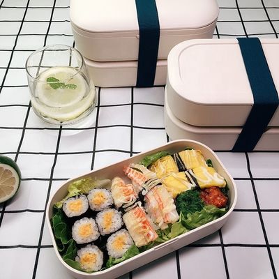 189.5*105*112.4 mm Double Layer Fridge BPA Free Food Lunch  Container