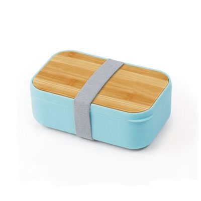 0-1L Capacity Customized Logo Bamboo Lid Cutlery BPA Free Microwave Safe Lunchbox