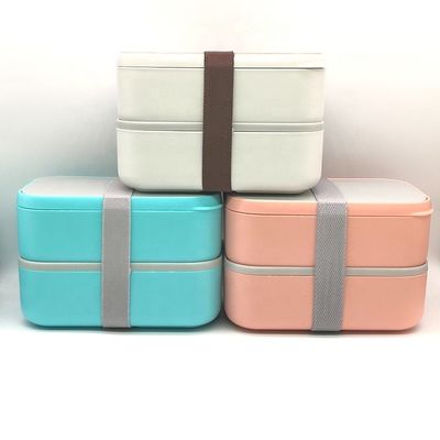 OEM Takeaway Microwavable Blue Food Container BPA Free Plastic Children Cool Lunch Box