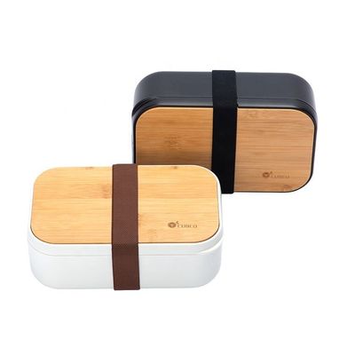 Bamboo Lid Bento Lunch Box 1000ml Capacity for Healthy Eating and Sustainable Living