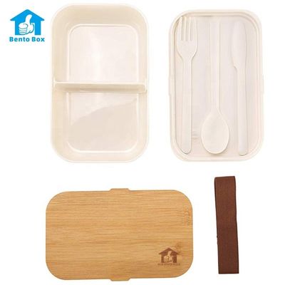 Bamboo Lid Bento Lunch Box 1000ml Capacity for Healthy Eating and Sustainable Living