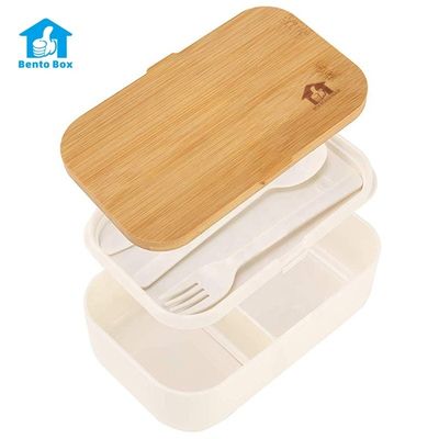 Bamboo Lid Bento Lunch Box 1000ml Capacity for Healthy Eating and Sustainable Living