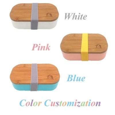 T113 Single Tier Eco-Friendly Bamboo Lid Bento Lunch Box with Cover