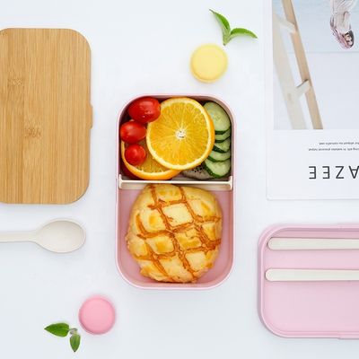 Stocked Market Glitter Gift Bento Box 196.5*124*74mm with Easy Clean Bamboo Fiber Lid