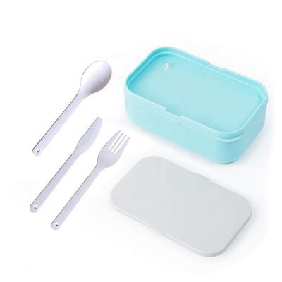 CLASSIC Design Style Plastic School Lunch Box with Thermal Bag and Water Cup Included