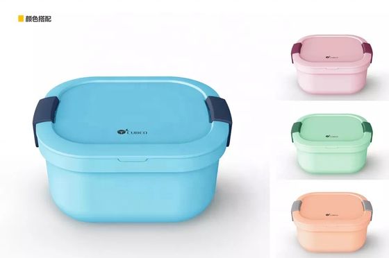 Leak Proof Lunch Box Customized White Plastic Salad Soup Bowl with Lid