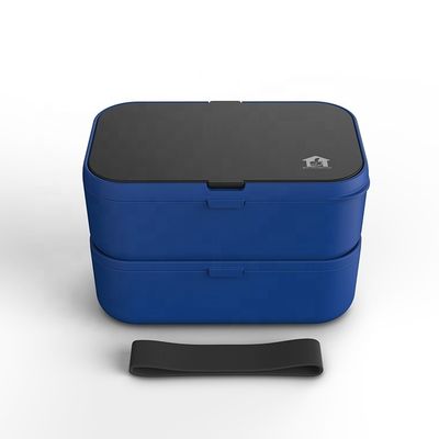 Food Container Feature Microwavable 2-Layer 1000-2000 ml Lunchbox for Adults and Kids