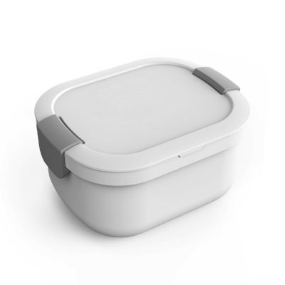 506g White Eco Friendly BPA Free Salad Container Set for Kids Lunch and Fridge Storage