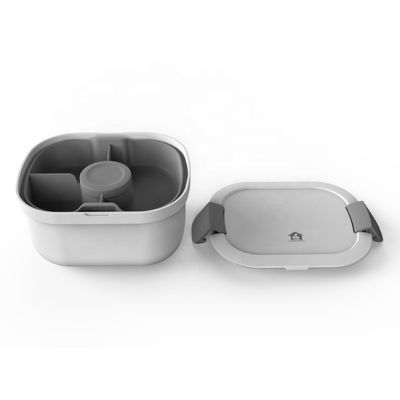 506g White Eco Friendly BPA Free Salad Container Set for Kids Lunch and Fridge Storage