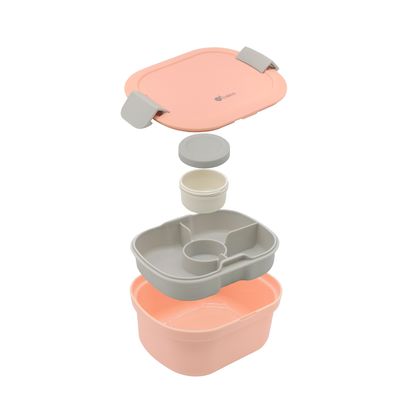 Multifunctional Rectangle Eco BPA Free Plastic Salad Fridge Storage Container with Bag