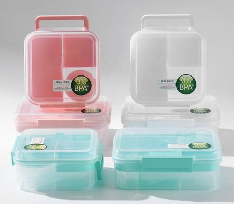 Kids Lunch Box BPA-Free Plastic Salad Container Fridge Storage Container 168*181*84 mm