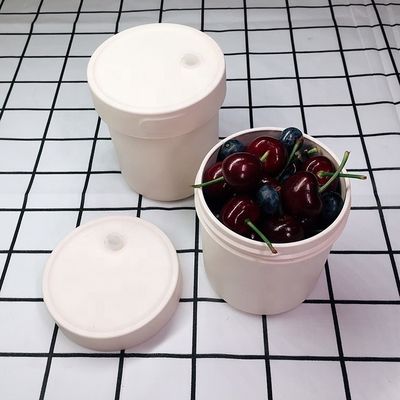 Modern Design Eco-Friendly Microwavable Bamboo Fiber Salad Cup with Leak-proof Design