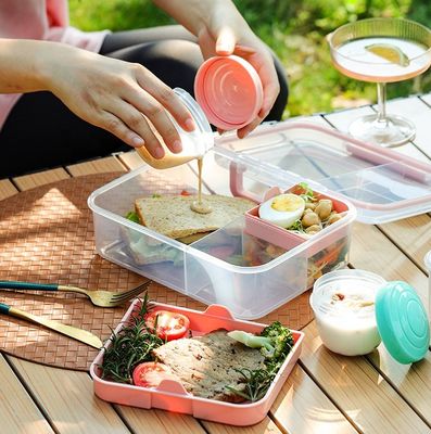 296g Microwavable Customized BPA Free Food Grade Salad Container Set for Fridge Storage