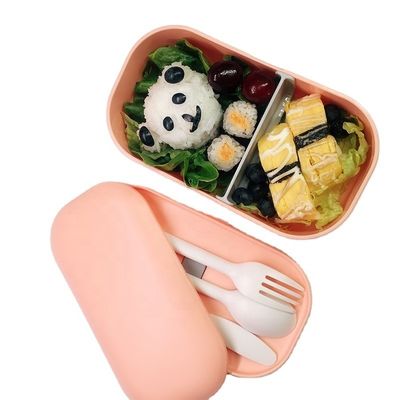 Teenagers' Eco Recyclable Microwave Heated Lunch Box with Customized Logo and Color