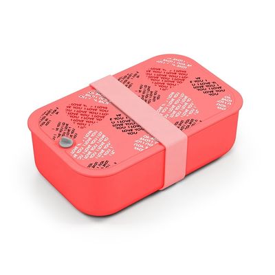 Large Capacity 1000ml Blue Rectangle BPA Free Food Container with Movable Divider
