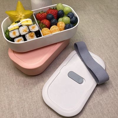1200ml Custom Logo Eco PP Lunchbox BPA Free Double Decker Portable for Kids and Adults