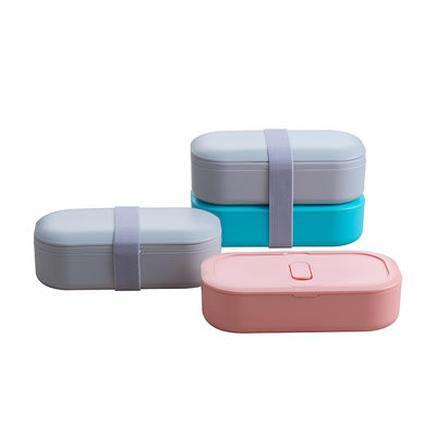 Large Capacity Bento Box for Adult 100% Leakproof Natural Plastic Lunch Box Easy to Clean