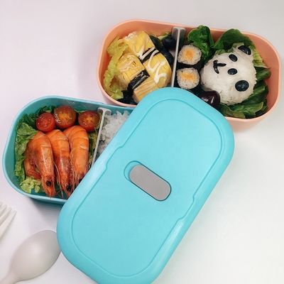 Leak-proof On-the-go Lunch Bento Box with Adjustable Divider and Customized Logo