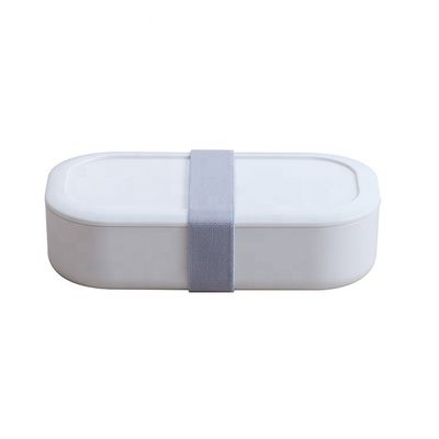 Leak-proof On-the-go Lunch Bento Box with Adjustable Divider and Customized Logo