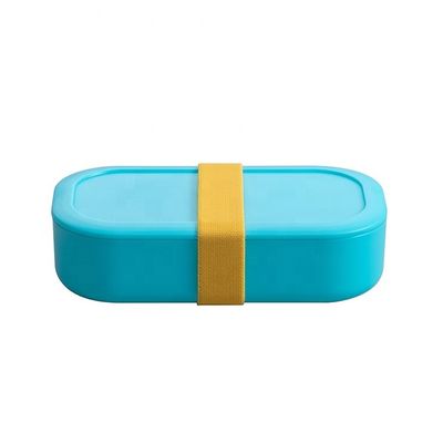 Leak-proof On-the-go Lunch Bento Box with Adjustable Divider and Customized Logo