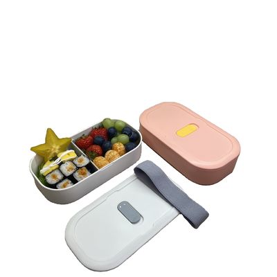 Leak-proof On-the-go Lunch Bento Box with Adjustable Divider and Customized Logo