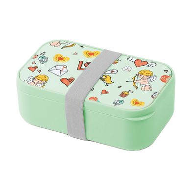 Custom Design Adult Packaging Lunch Box with Cutlery and Reusable 1000ml Capacity
