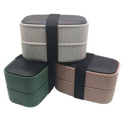 T119 Banana Leaf  Microwave-Safe Bento Lunch Box  201*125*125 mm