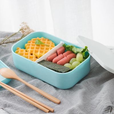 Teenagers' Lunch Box 1000ml Capacity 2 Space Container and Eco-Friendly Material