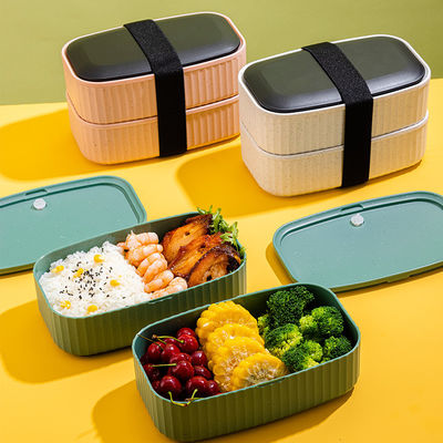Banana Leaf  BPA Free Leak-proof Plastic Dinosaur Cartoon Lunch Box for Kids