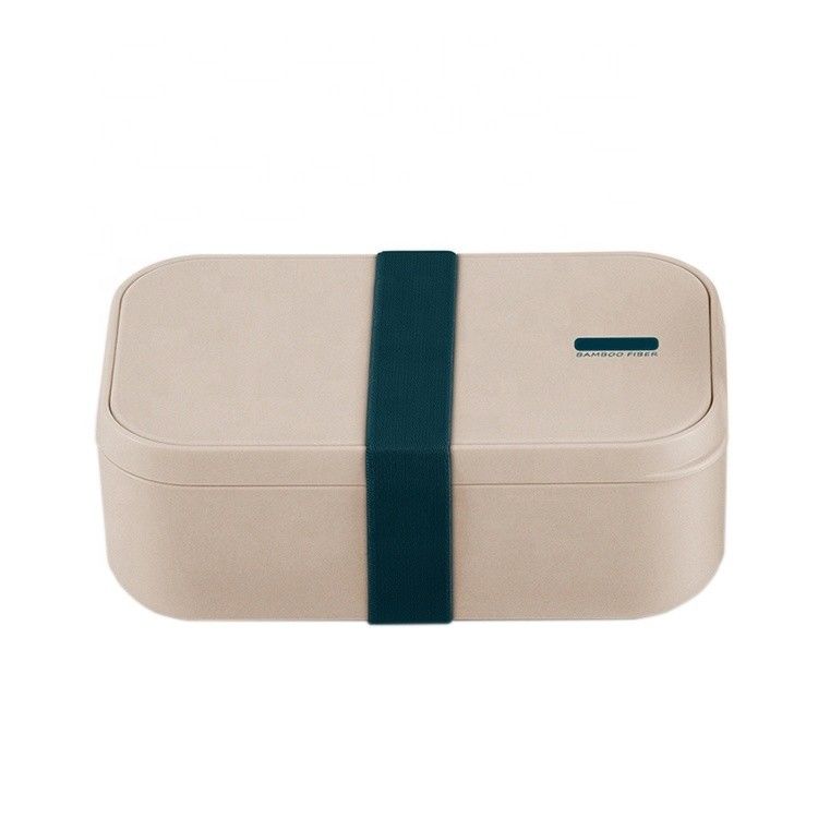 Kid Children Lunch Box Bento with Bamboo Fiber One Layer and Cutlery Dishwasher Safe
