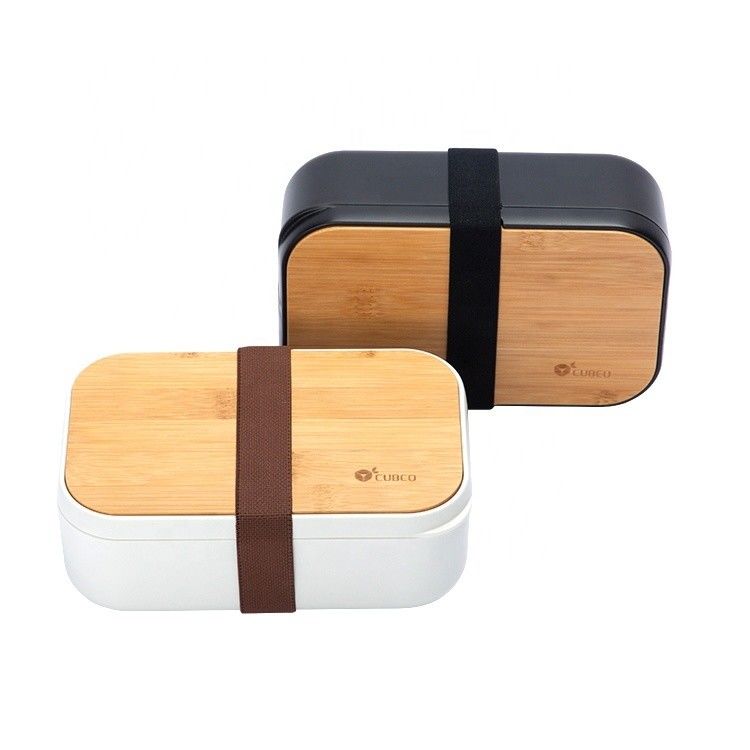 Bamboo Lid Bento Lunch Box 1000ml Capacity for Healthy Eating and Sustainable Living