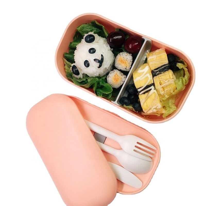 Teenagers' Eco Recyclable Microwave Heated Lunch Box with Customized Logo and Color