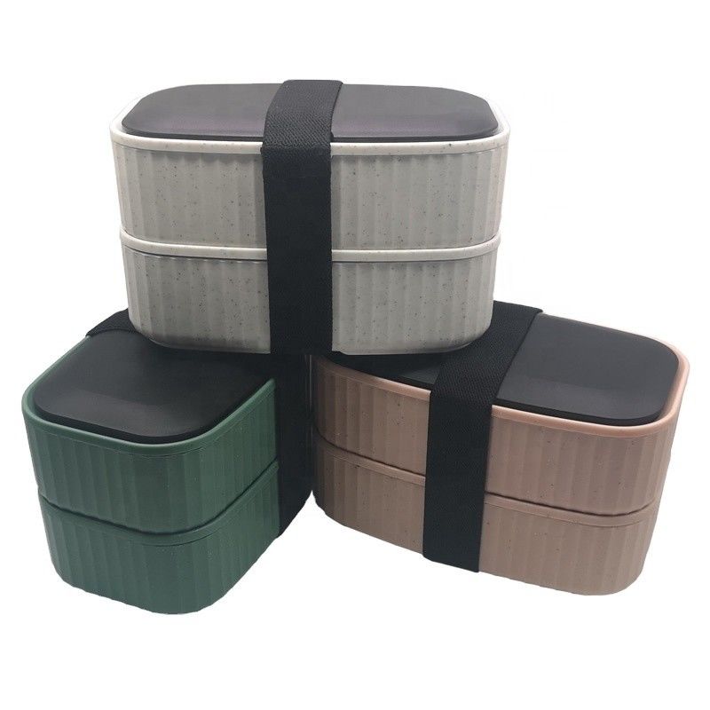 T119 Banana Leaf  Microwave-Safe Bento Lunch Box  201*125*125 mm